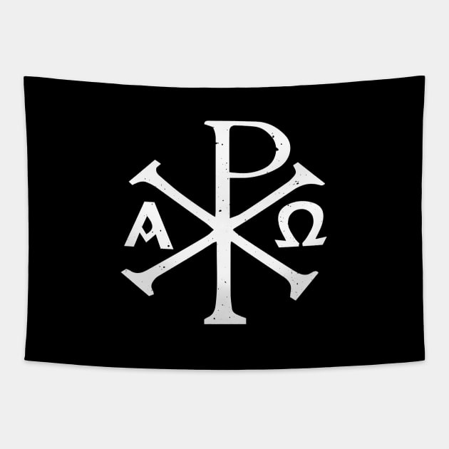 chi-rho alpha omega Tapestry by jerbing