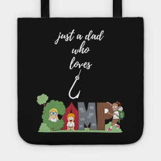 Dad loves camping Tote