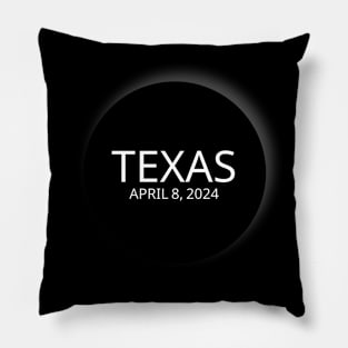 Texas Total Solar Eclipse 2024 Pillow