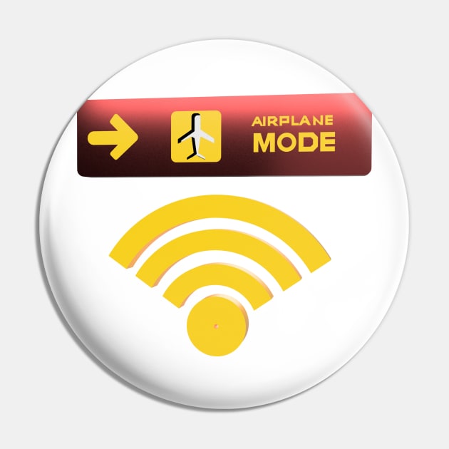 Airplane Mode 3D Pin by guestbledhc1eof0ecw9bz66e