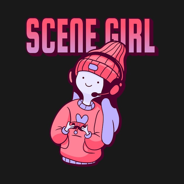 SCENE GIRL GAMER by TeeNZ