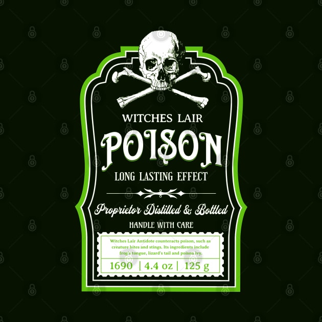 Skull and Bones Poison Label by Scar