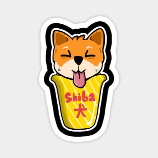 Fast Food Cup Shiba Inu Magnet