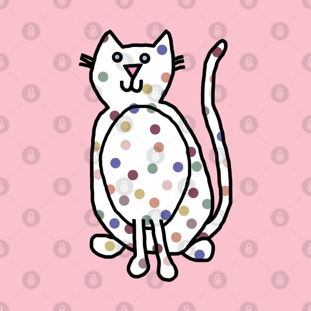 Cute Cat with Balanced Spots by ellenhenryart