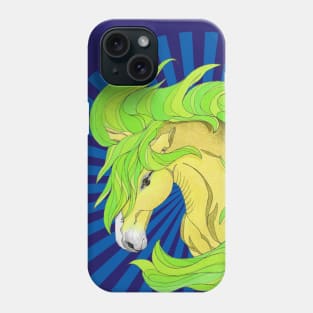 Horse Totem Animal Variant Yellow Phone Case