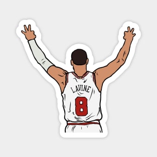 Zach LaVine 3 Point Celebration Magnet