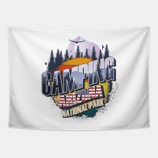 Camping Arizona National Park Vintage USA Best gift for campers Adventure outdoor Tapestry