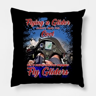 Fly a Glider Engineless Airplane Gliders with a cool Saying Pillow