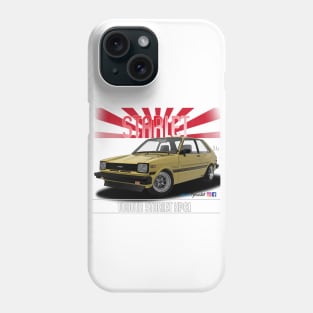 Toyota Starlet KP61 Yellow Phone Case