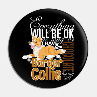 Everything will be ok - BC Red & Chocolate Pin