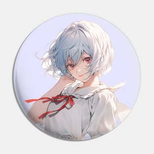 Rei Ayanami Neon Genesis Evangelion Original Artwork Pin