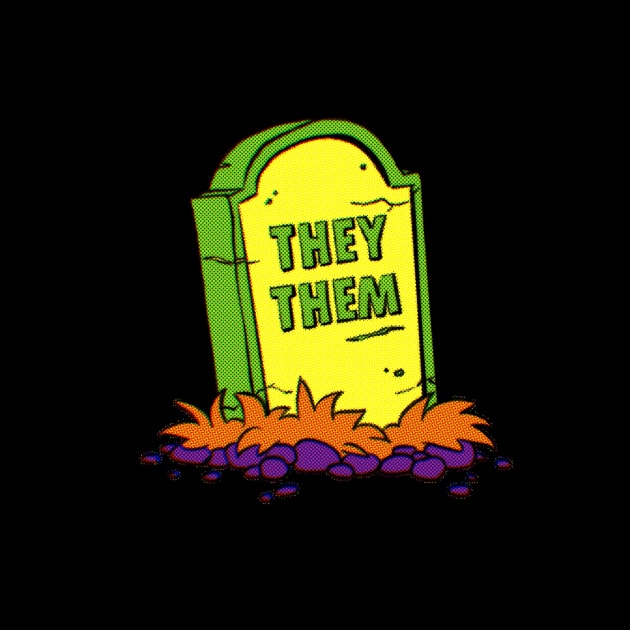 They/Them Pronoun Grave by Sidhe Crafts