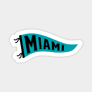 Miami Pennant - Black Magnet