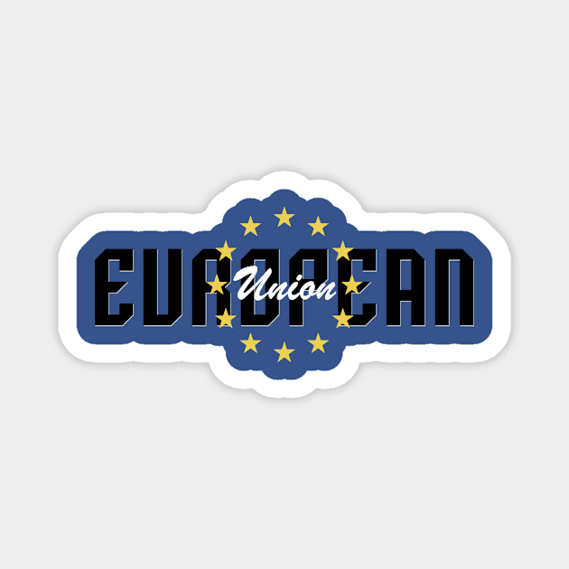 European Union Flag Magnet by BethsdaleArt