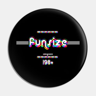 Funsize 1980 ColorGroove Retro-Rainbow-Tube nostalgia (wf) Pin