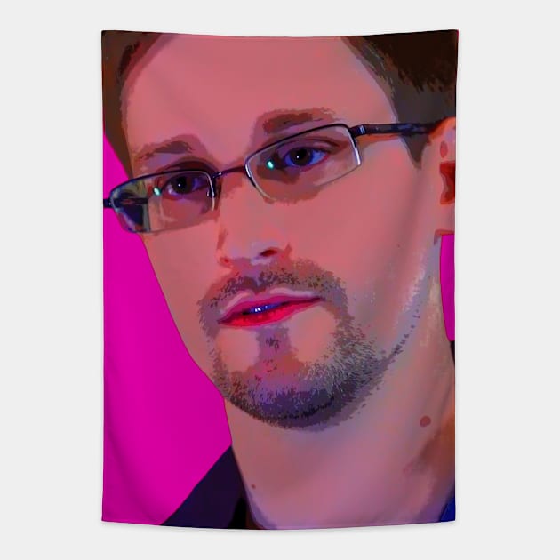 edward snowden Tapestry by oryan80