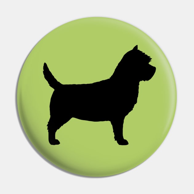 Cairn Terrier Silhouette Pin by Coffee Squirrel