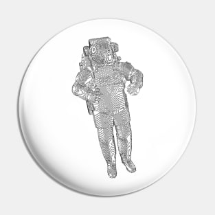 Astronaut voxel Pin