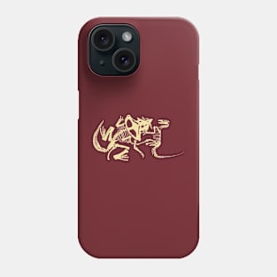 Protoceratops vs Velociraptor, simple version Phone Case