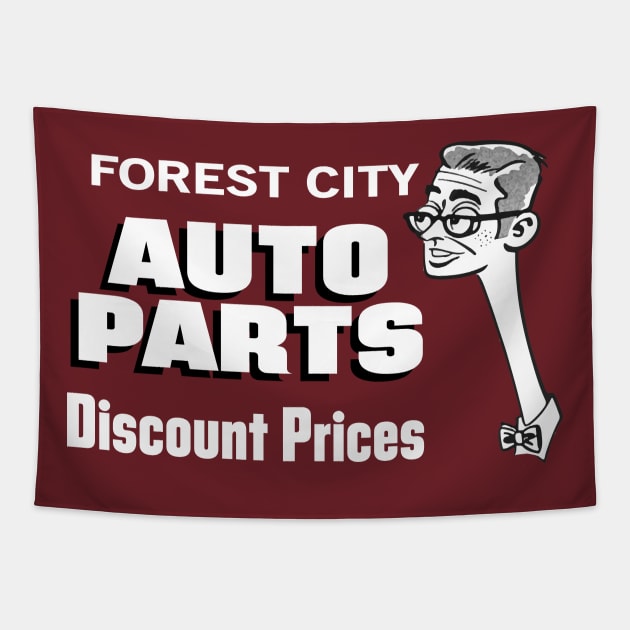 Forest City Auto Parts Tapestry by carcinojen