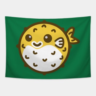 Blowfish Logo Yellow Tapestry