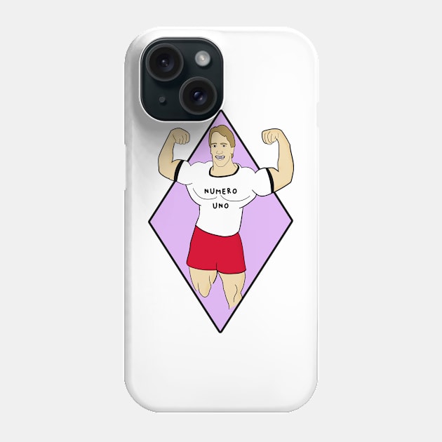 80's fitness bodybuilding sketch big muscles simple retro Phone Case by Captain-Jackson