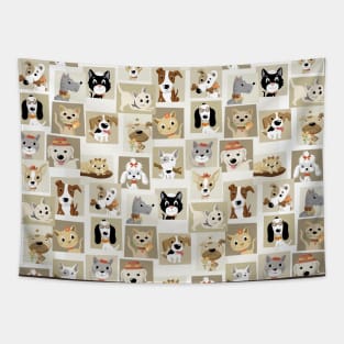 Dogs and Cats Tapestry