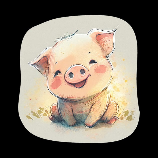 Happy Pig by Sunshine-thru-the-tees