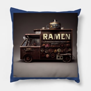 Steampunk Tokyo Ramen Food Truck Pillow