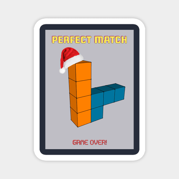 TETRIS PERFECT MATCH Magnet by Stubborn90s