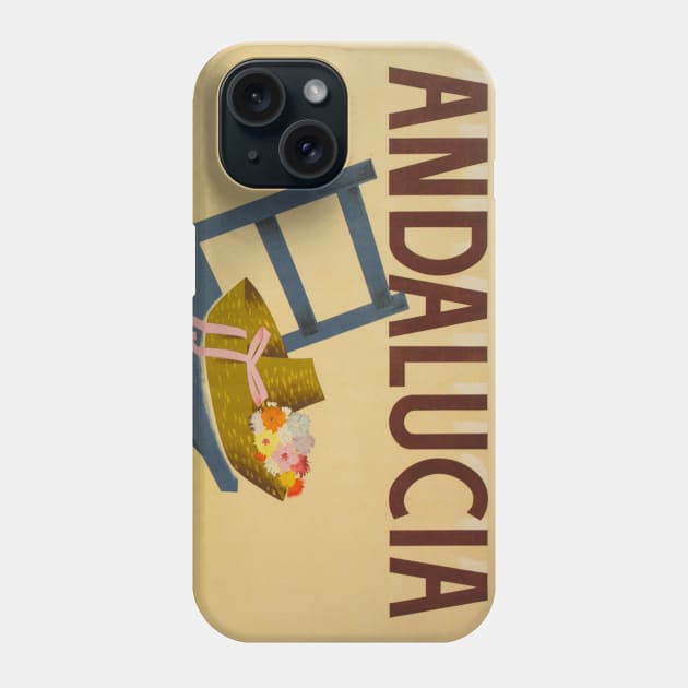 Andalucia Spain - Vintage Travel Phone Case by Culturio