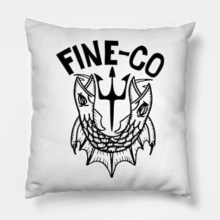 2 Headed Fine-Co logo Pillow