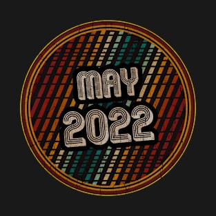 May 2022 - Circle Vintage Retro T-Shirt