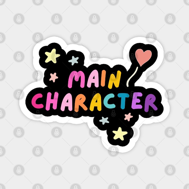 Main Character - Rainbow Aesthetic Magnet by applebubble