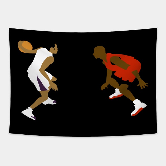 Crossover T-Shirt - Basketball Tapestry by HipHopTees