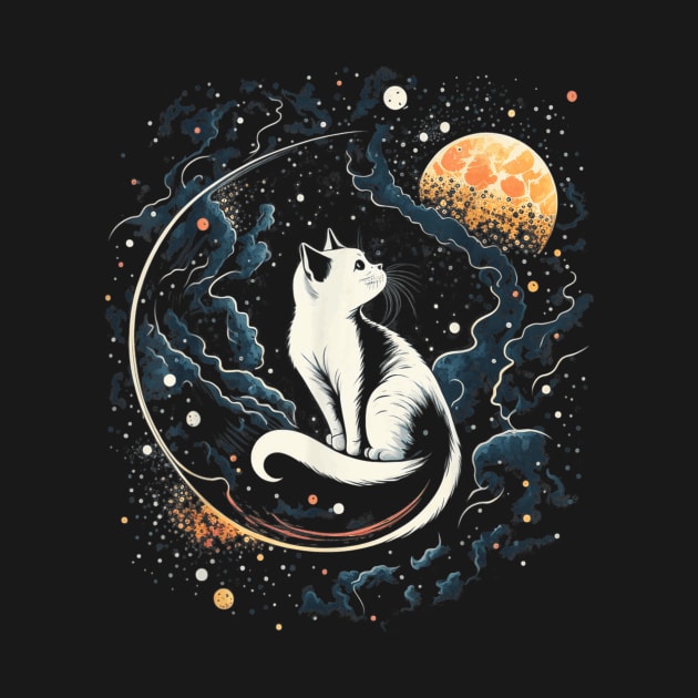 A Galactic Design featuring Space Cat by luxury artista