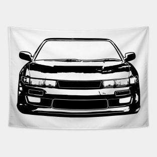 Nissan Silvia S13 Sketch Art Tapestry