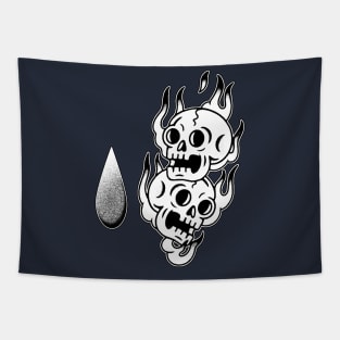 Skull Tattoo Tapestry