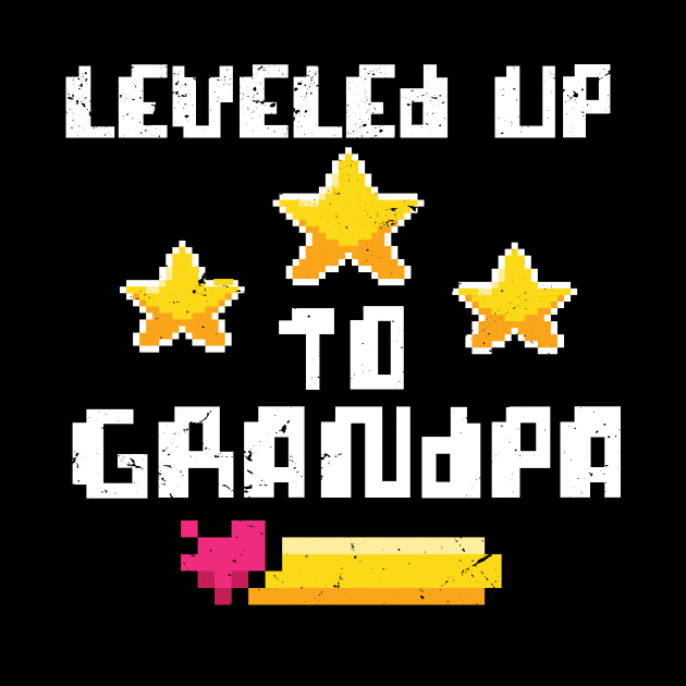 leveled up to grandpa / Baby Announcement, Grandpa To Be, Grandparents to be by Anodyle