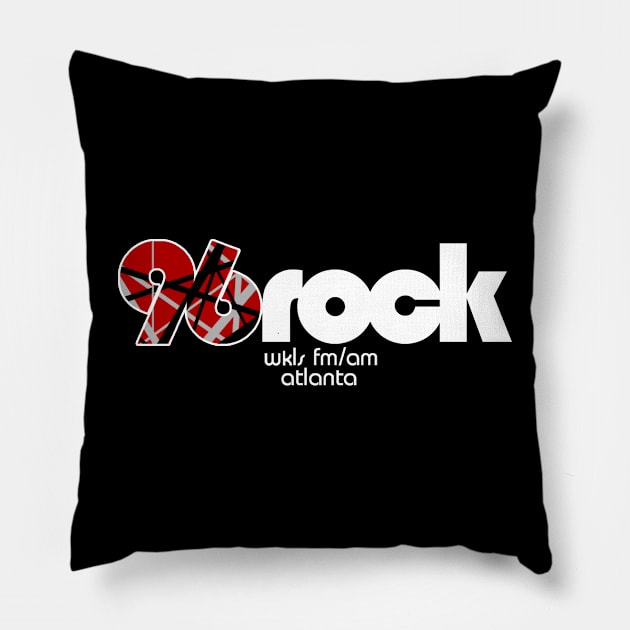 WKLS 96 Rock Atlanta VAN HALENIZED! Pillow by RetroZest