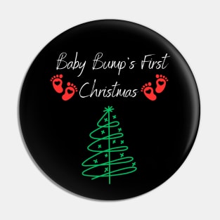 Baby Bumps First Christmas, Baby Announcement Design Pin