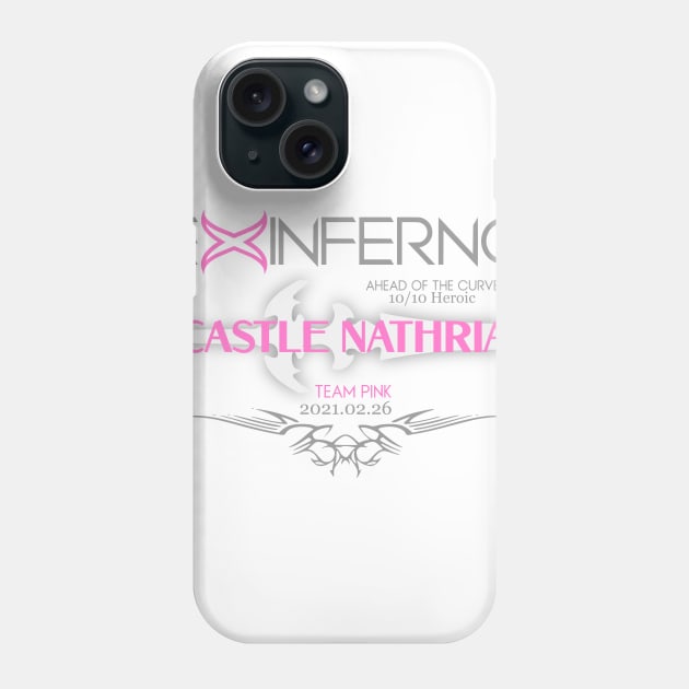 Team Pink AOTC Castle Nathria T-shirt Phone Case by Ex Inferno