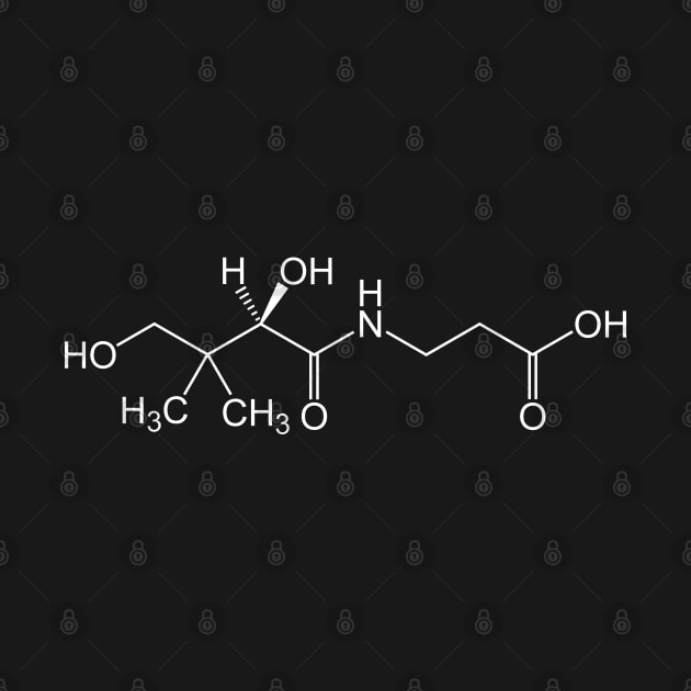 Vitamin B5 Pantothenic Acid C9H17NO5 by Zeeph