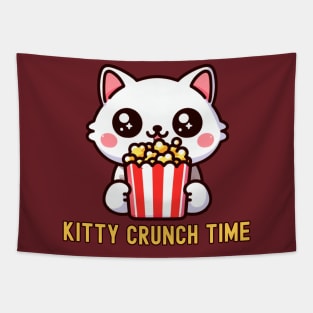 Cute Popcorn eater kitty Tapestry