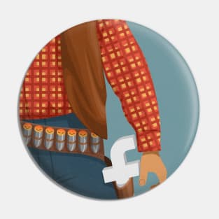 Facebook Cowboy Pin