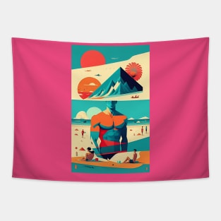 Muscle Man Beach Tapestry