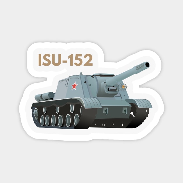 ISU-152 Soviet WW2 Tank Destroyer Magnet by NorseTech