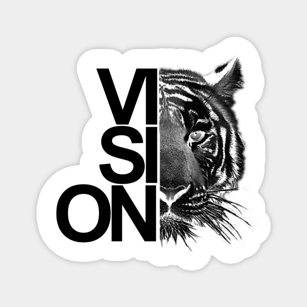 tiger vision motiv Magnet by Designation4