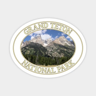 Grand Teton Mountain Range at Grand Teton National Park in Wyoming Magnet