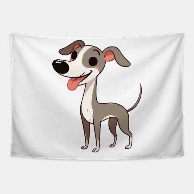 winsome italian greyhound dog Tapestry by fikriamrullah